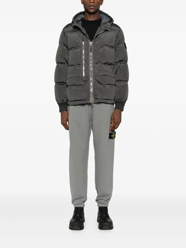 logo-patch padded jacket