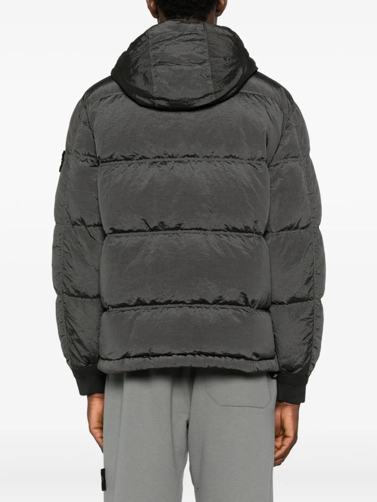 logo-patch padded jacket