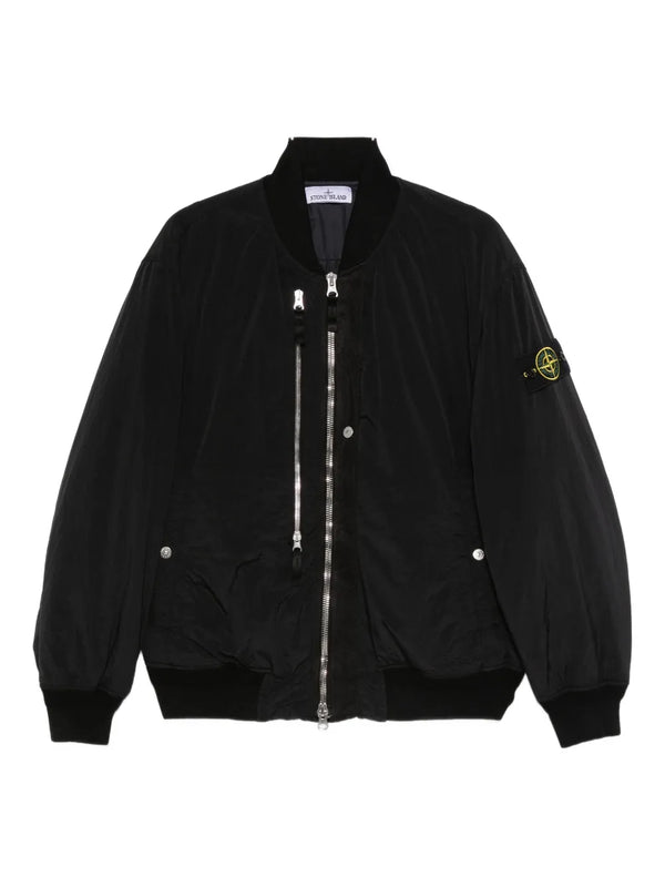Compass-badge bomber jacket