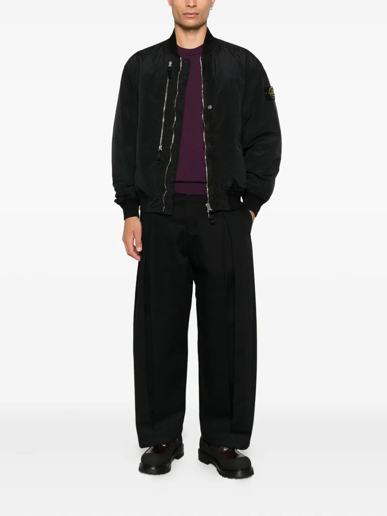 Compass-badge bomber jacket