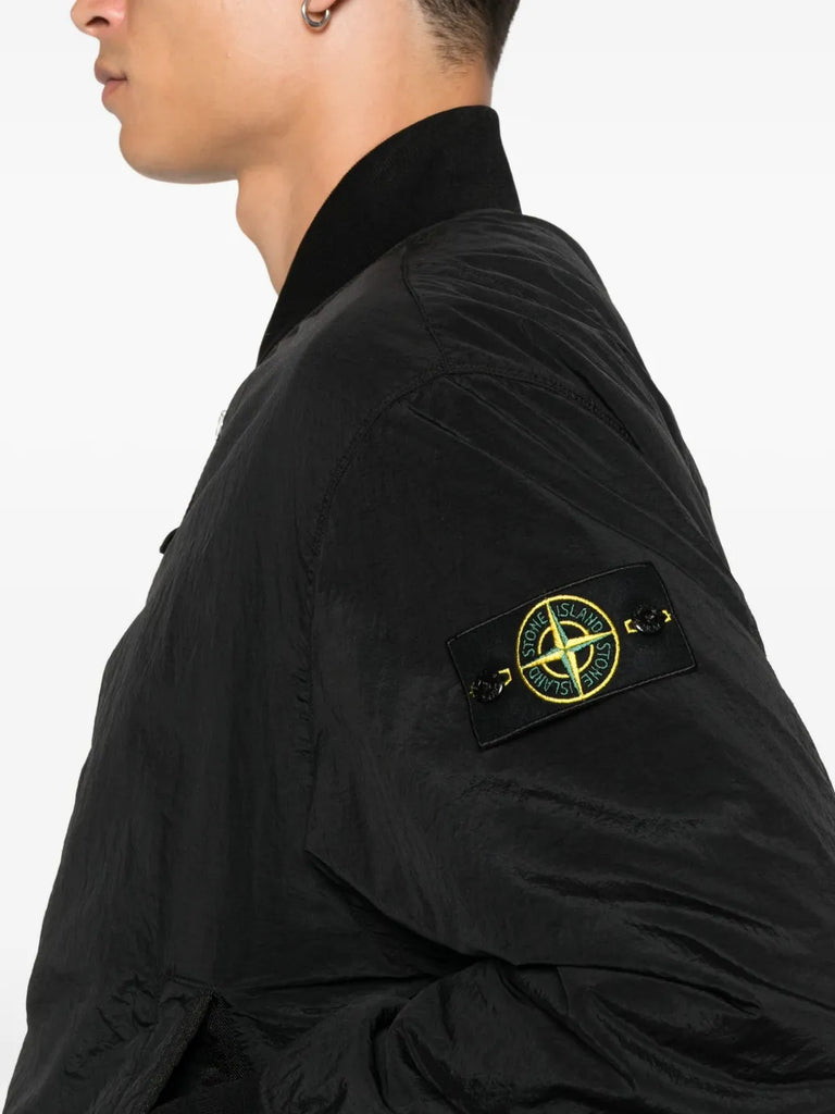 Compass-badge bomber jacket