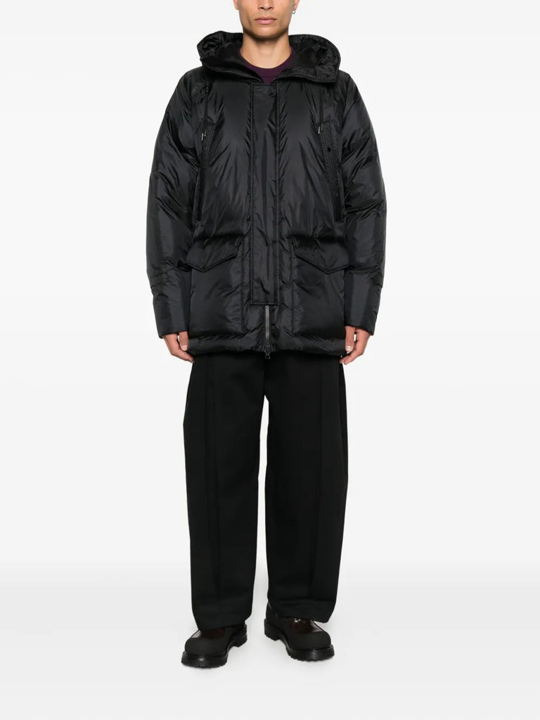 hooded down jacket