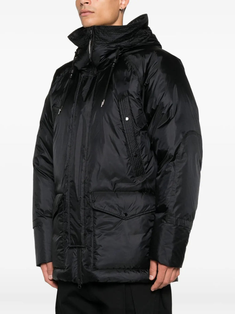 hooded down jacket