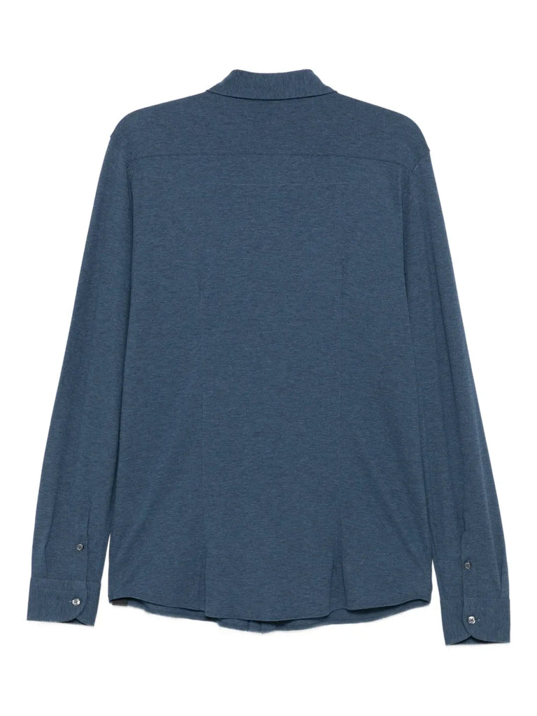 long-sleeve buttoned-up shirt