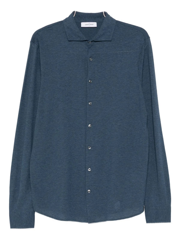 long-sleeve buttoned-up shirt