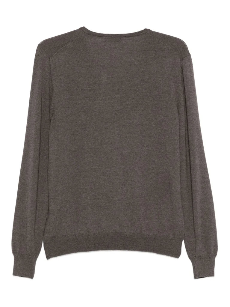 V-neck wool sweater