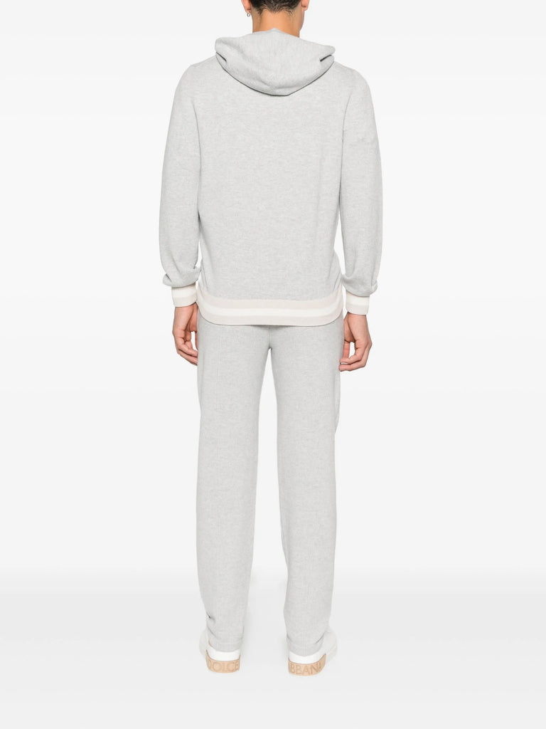 Casa Frumoasa hooded striped-trim tracksuit