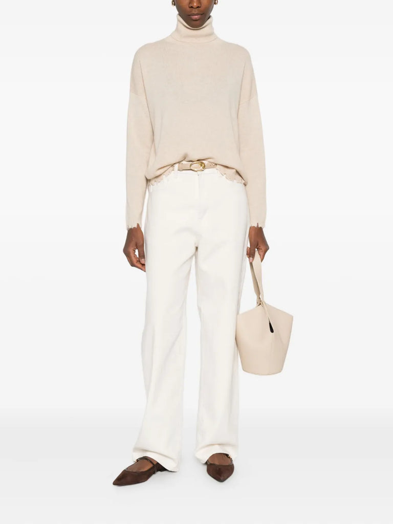 Mavis frayed sweater