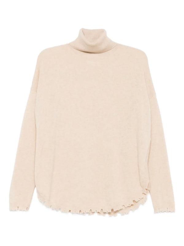 Mavis frayed sweater