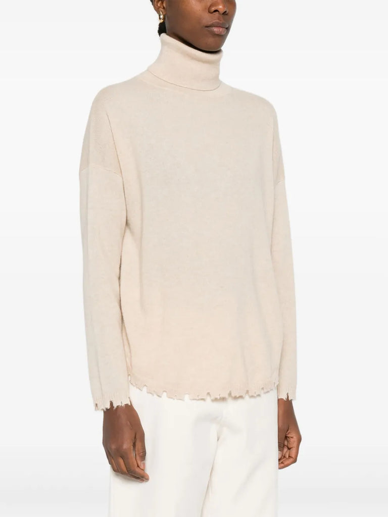 Mavis frayed sweater