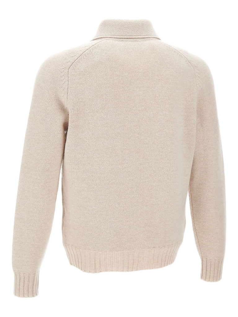 buttoned-up patch-pocket jacket