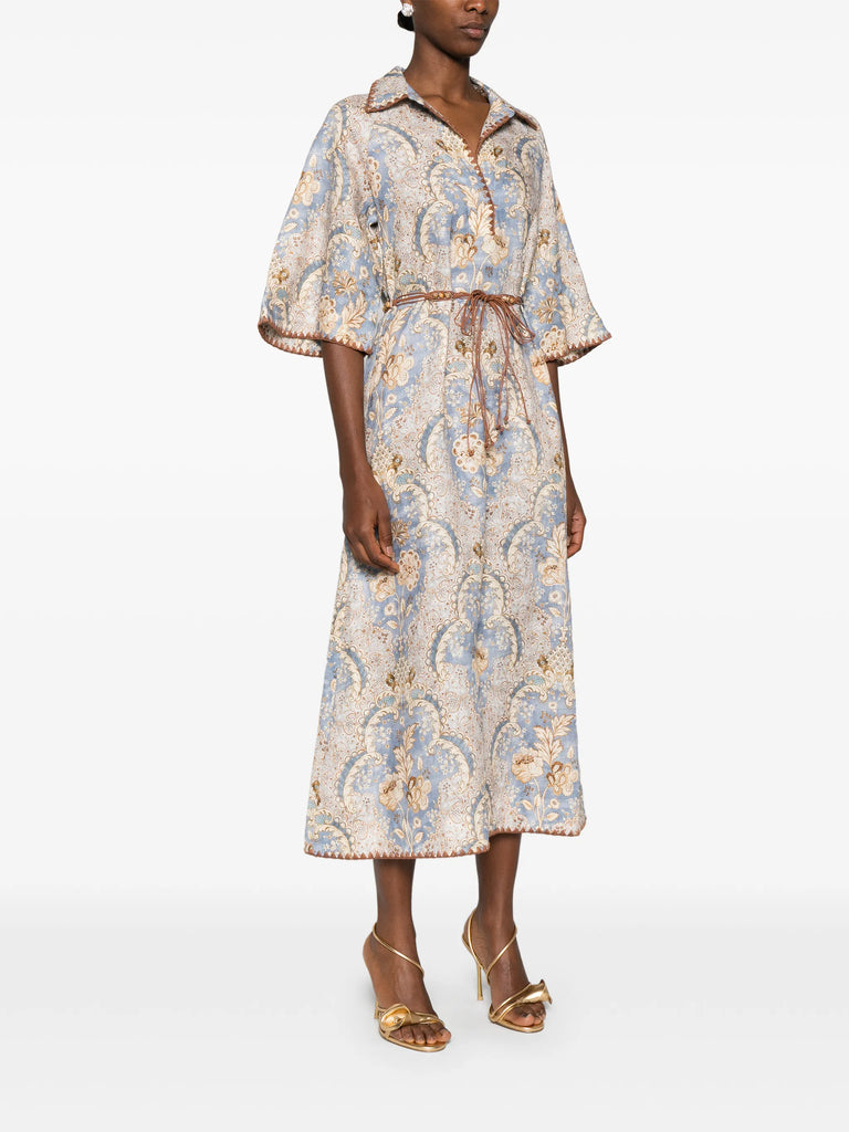 Daylight print midi dress