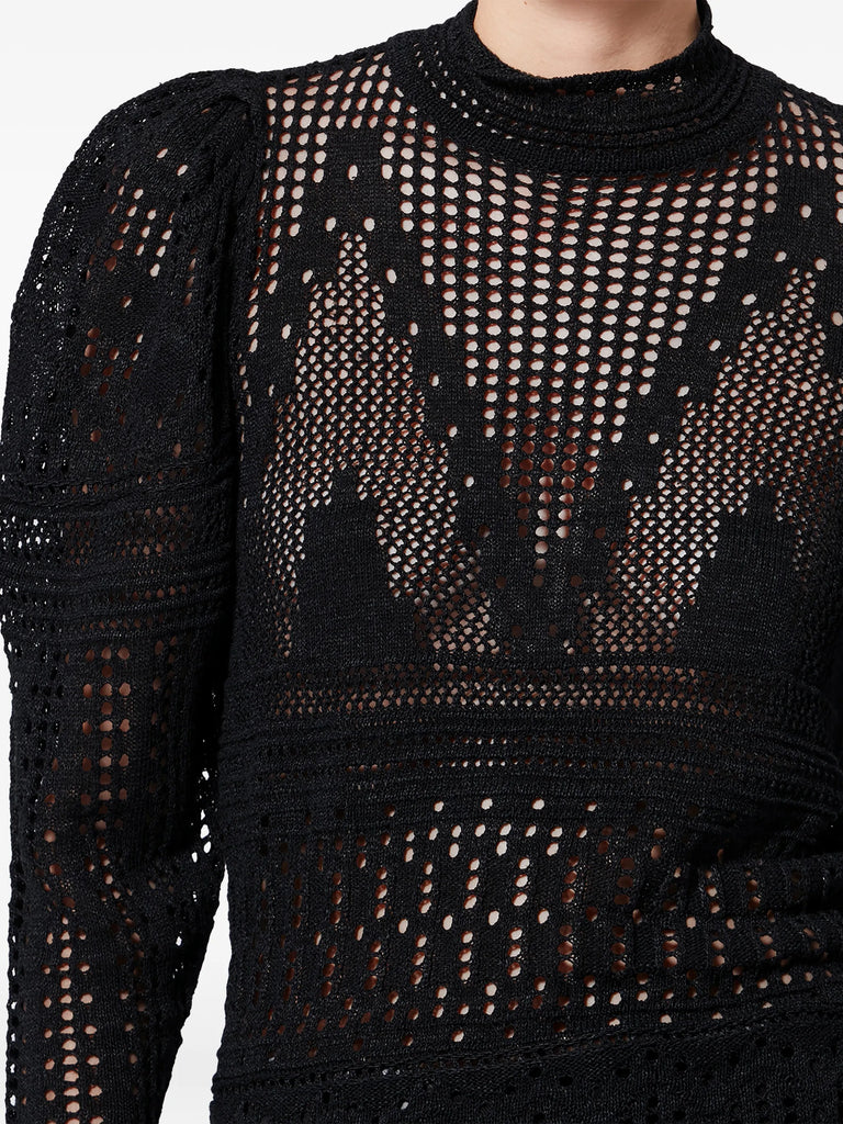 Dahara openwork blouse