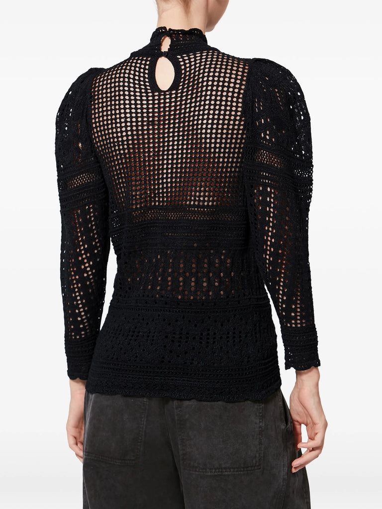Dahara openwork blouse
