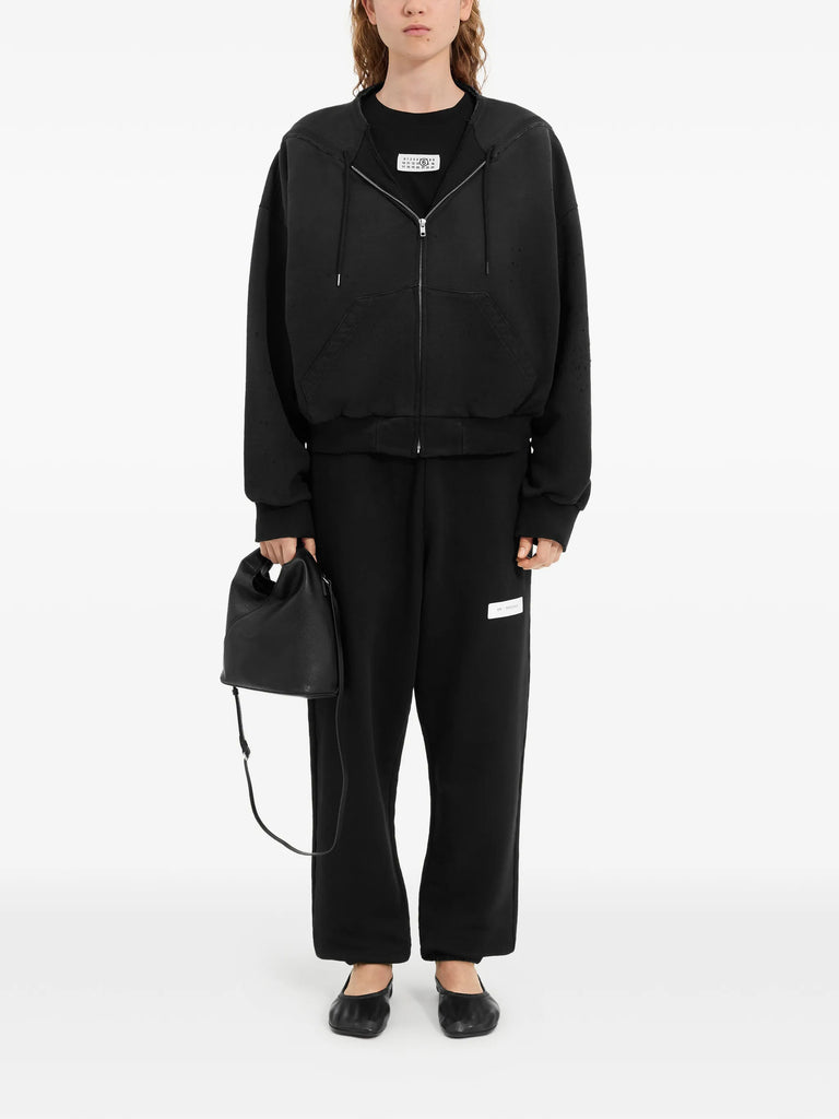 zipped hoodie
