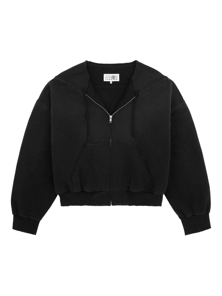 zipped hoodie