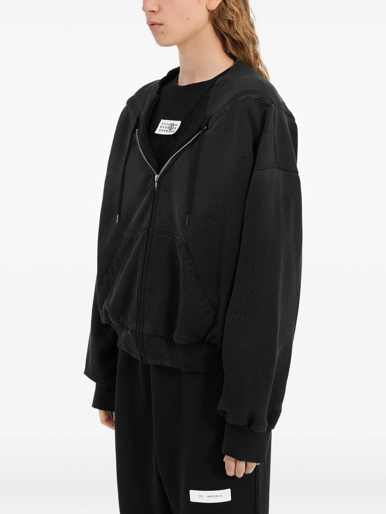 zipped hoodie