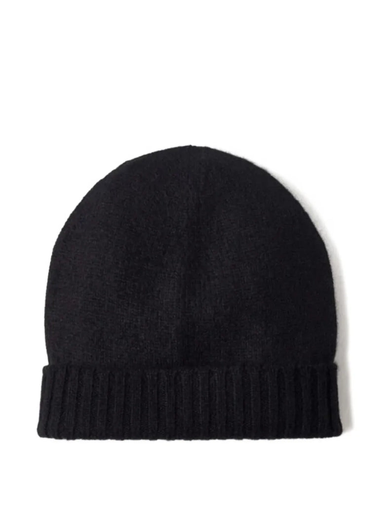 ribbed cashmere beanie hat