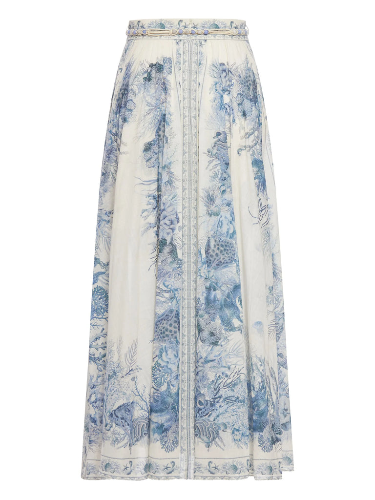 Wanderlust drawstring maxi skirt