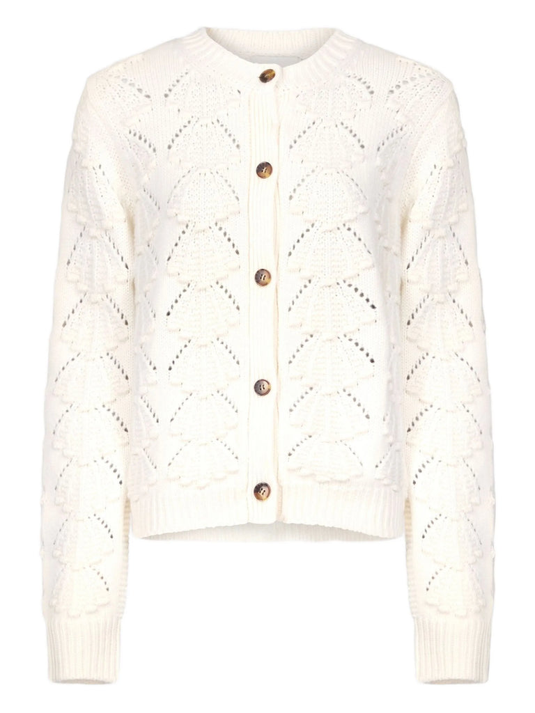 crochet seashell cardigan