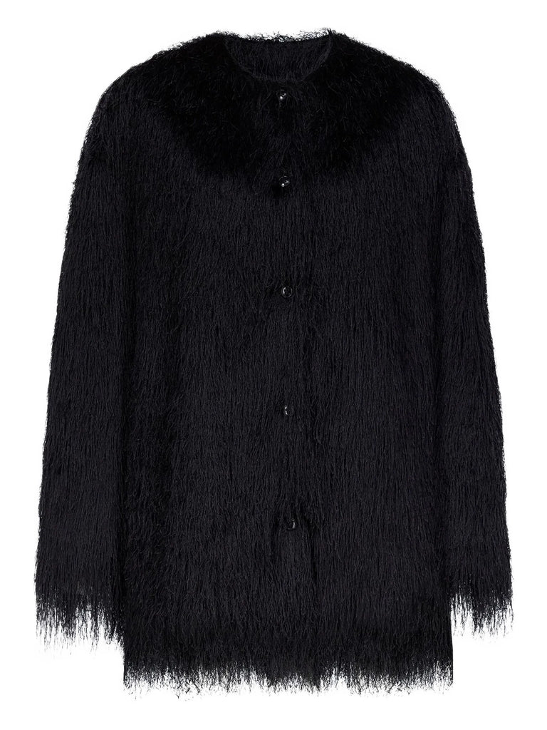 Filipo fringed button coat