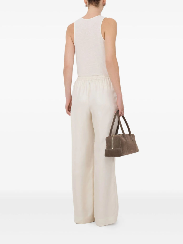 LARS lace-stitch trousers