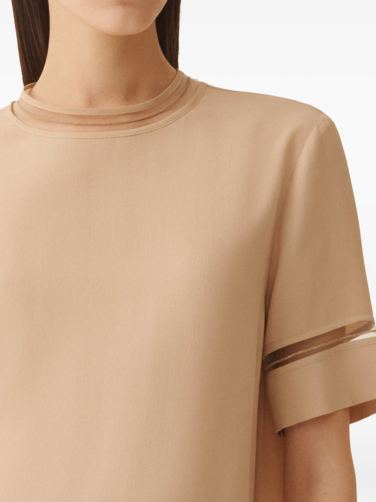 crepe de chine top