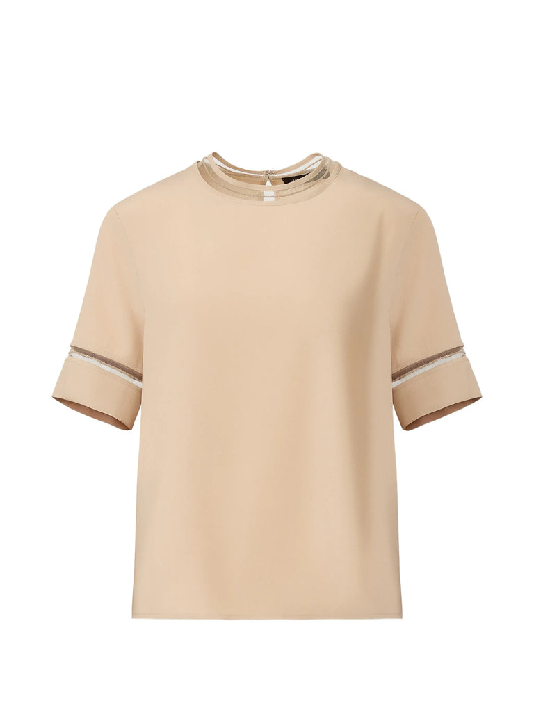crepe de chine top