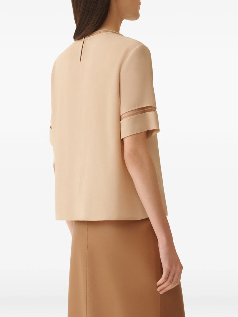 crepe de chine top