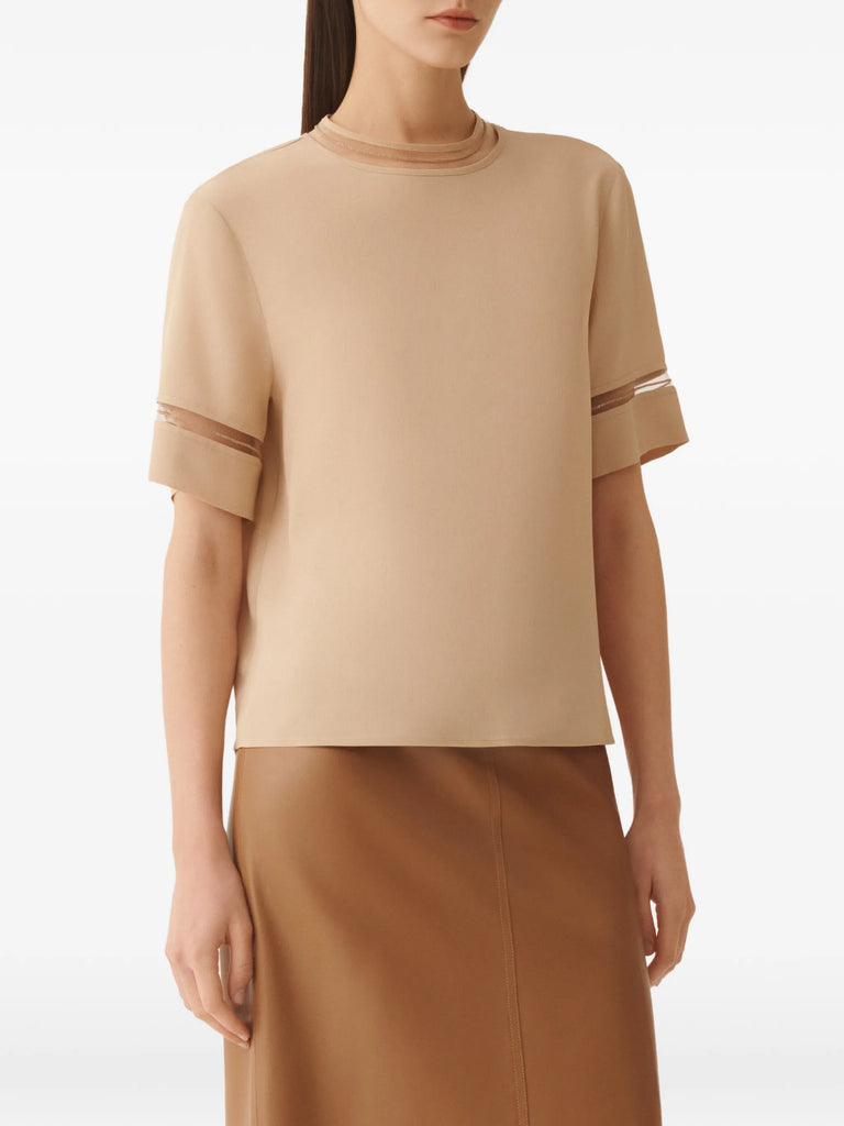 crepe de chine top