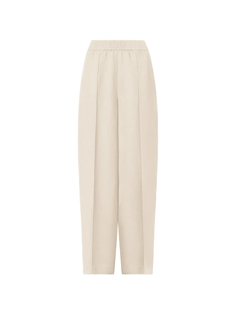 elasticated-waist pocket trousers