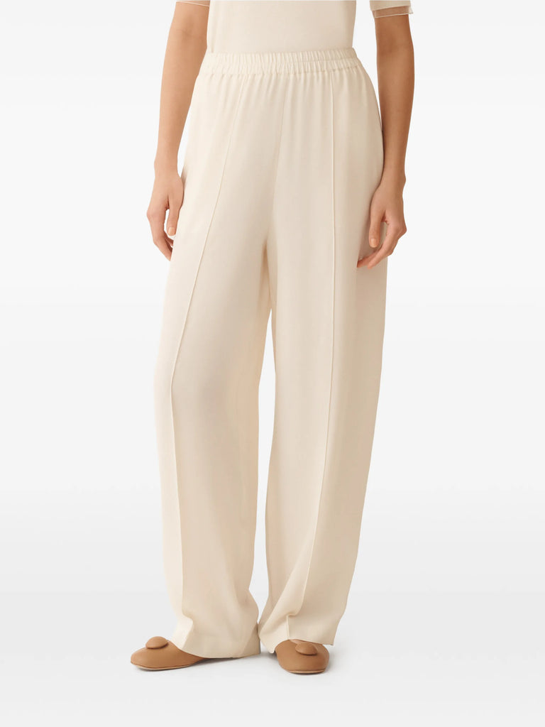 elasticated-waist pocket trousers