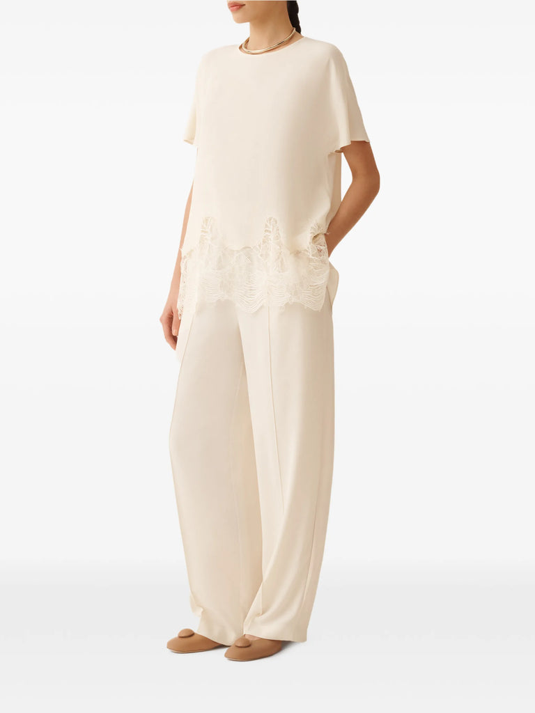 elasticated-waist pocket trousers