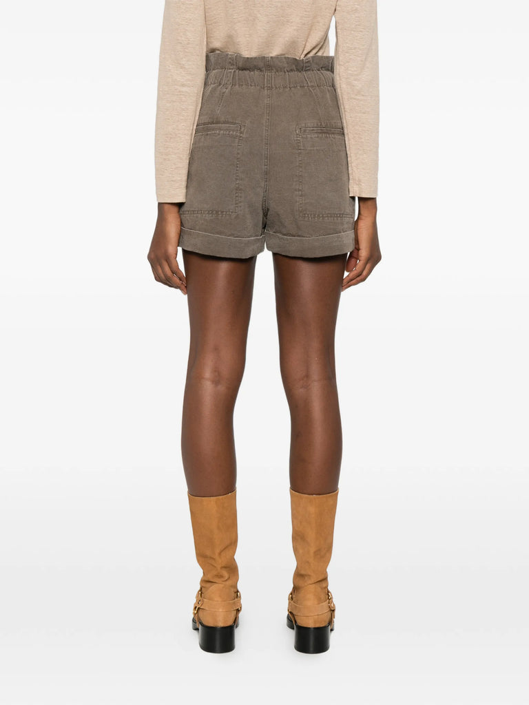 Nirma drawstring pleated shorts