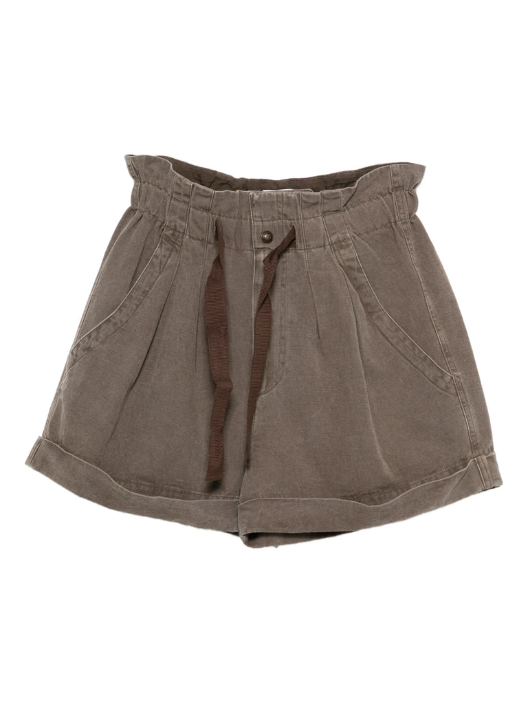 Nirma drawstring pleated shorts
