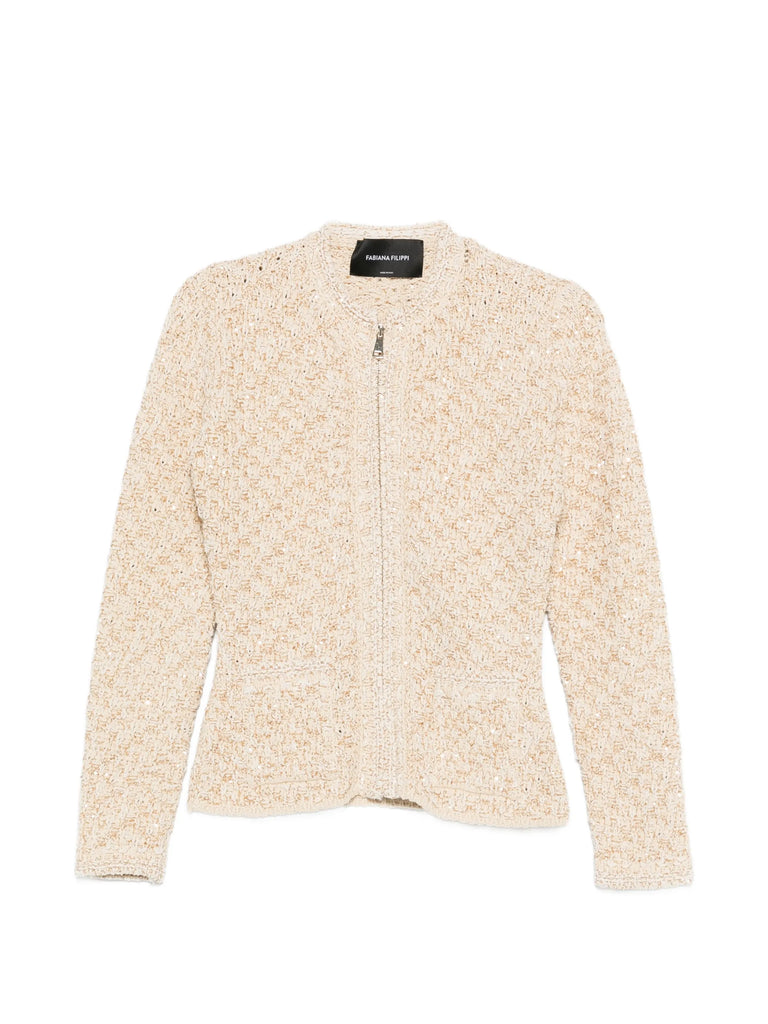 zip-up fitted jacket