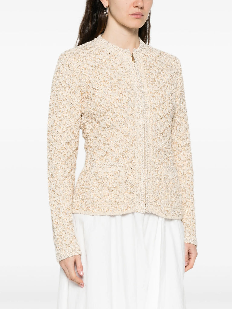 zip-up fitted jacket