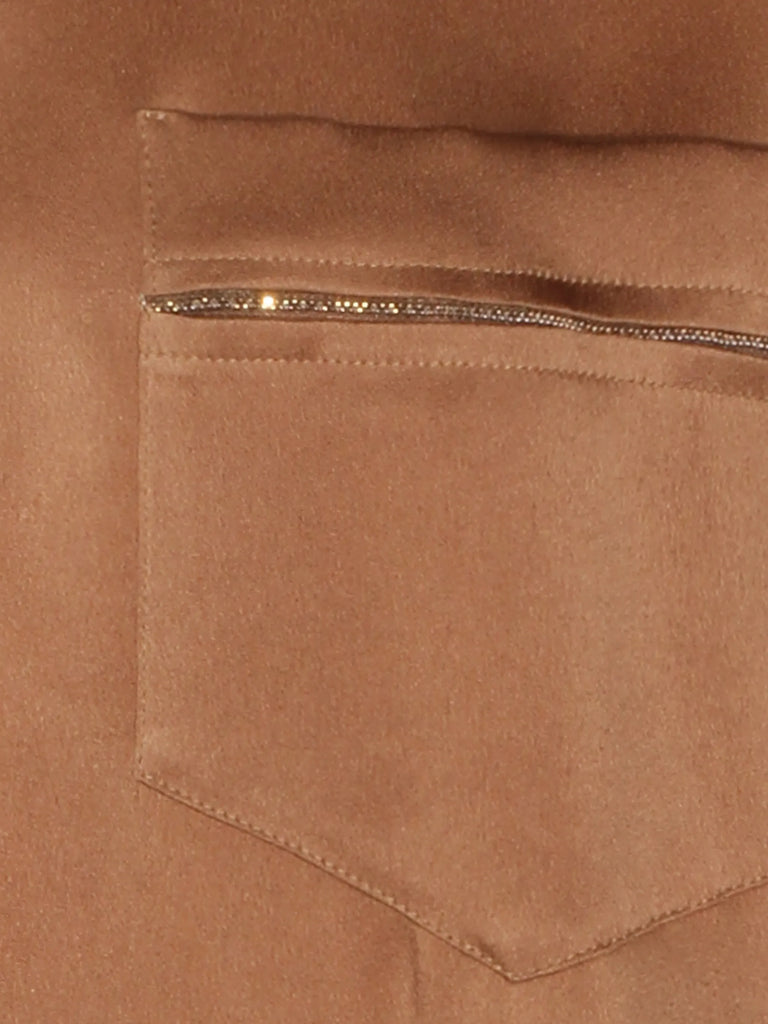 pocket V-neck T-shirt