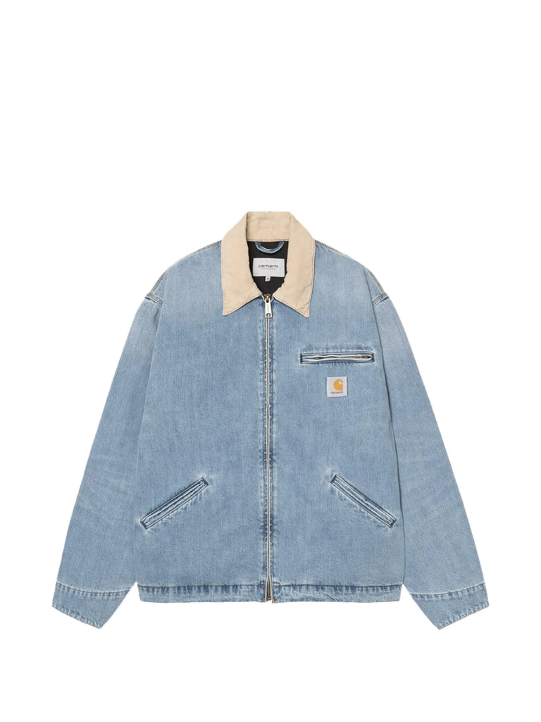zipped chest-pocket denim jacket