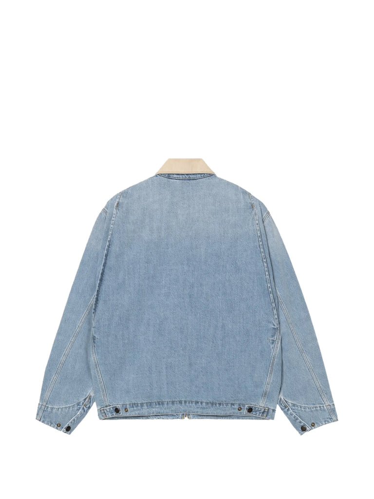 zipped chest-pocket denim jacket