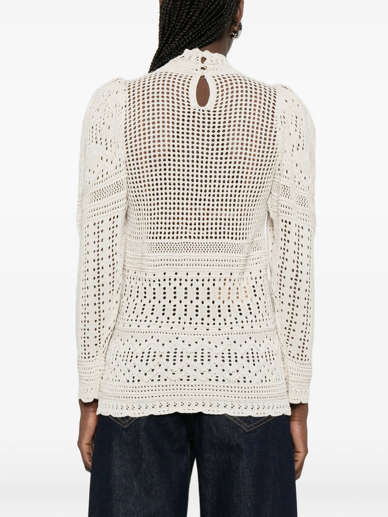Dahara openwork blouse