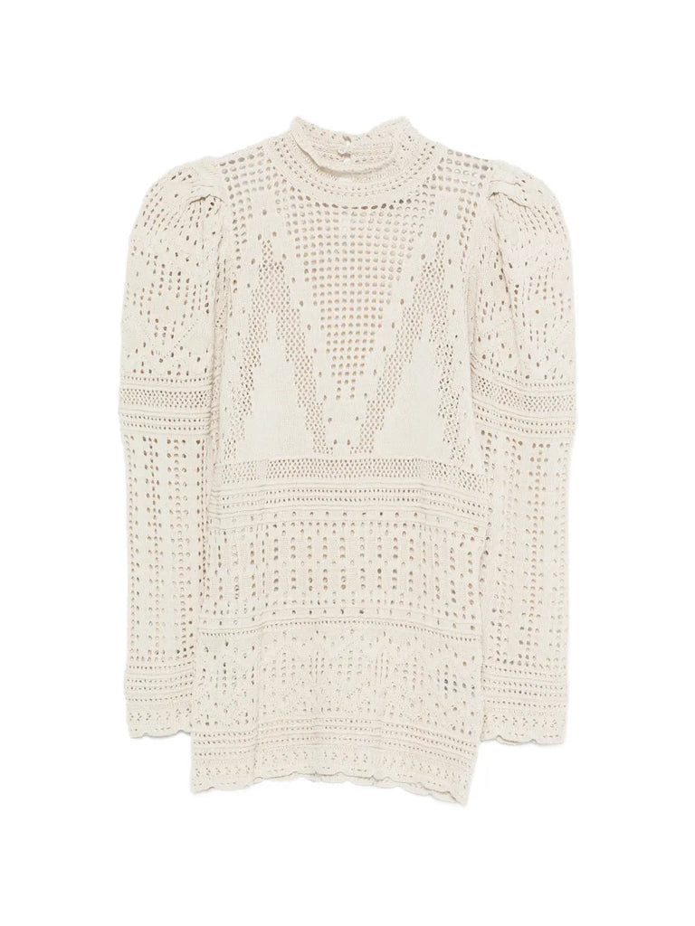 Dahara openwork blouse