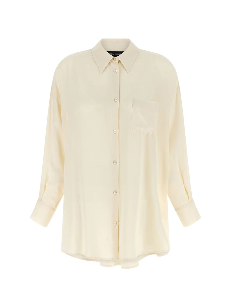 buttoned long-sleeved shirt