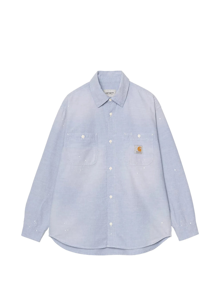 chest-pocket logo-detail shirt