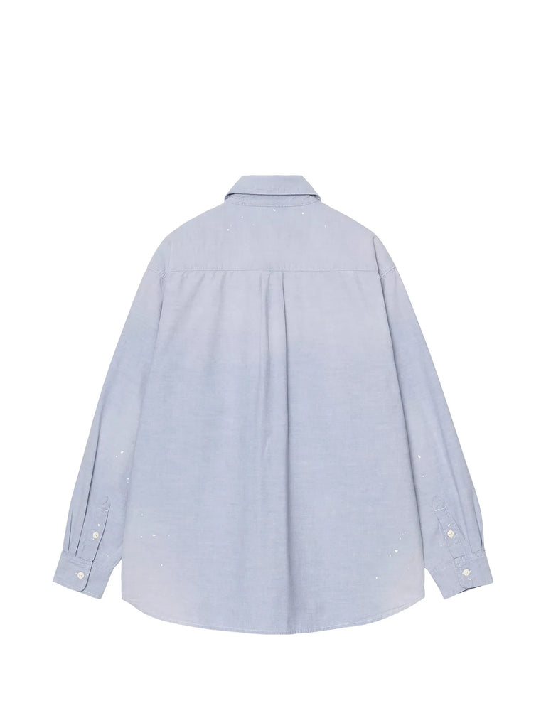 chest-pocket logo-detail shirt