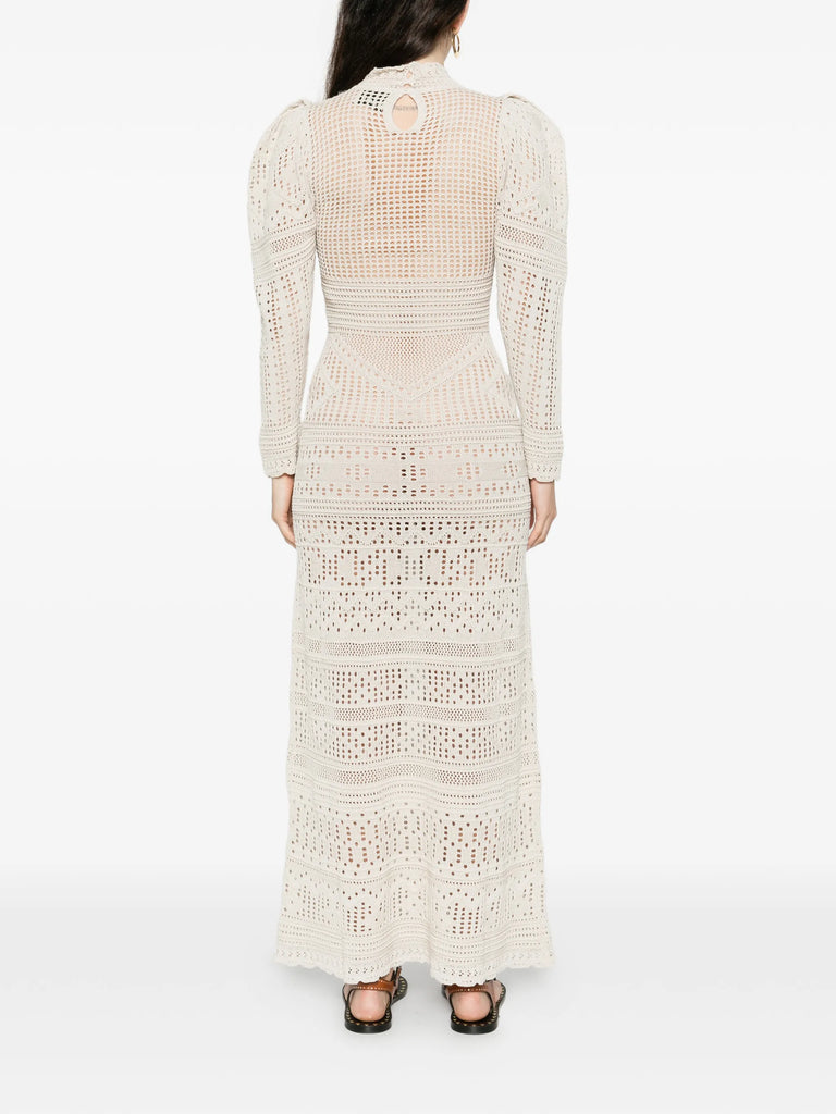 Dione long-sleeve knitted dress