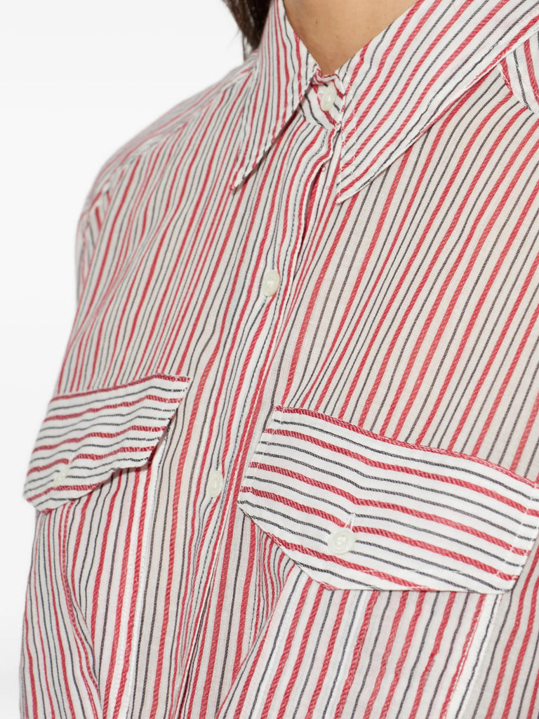 striped pocket shirt