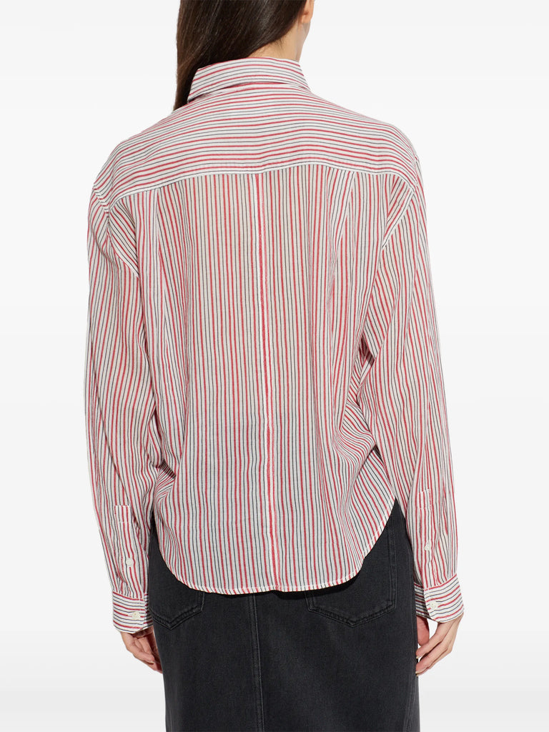 striped pocket shirt