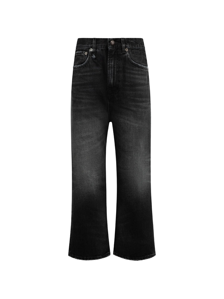 straight-leg jeans