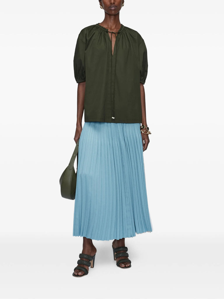 Nador ruffled V-neck top